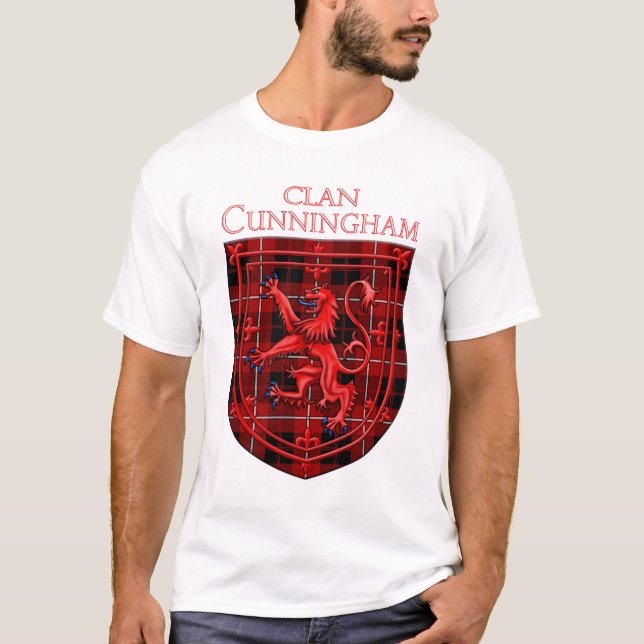 Camiseta Cunningham Tartan Scottish Plaid Lion Rampant (Anverso)