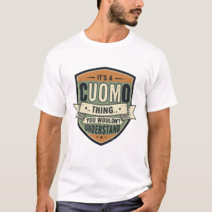 Camiseta CUOMO Family Name Vintage Shield