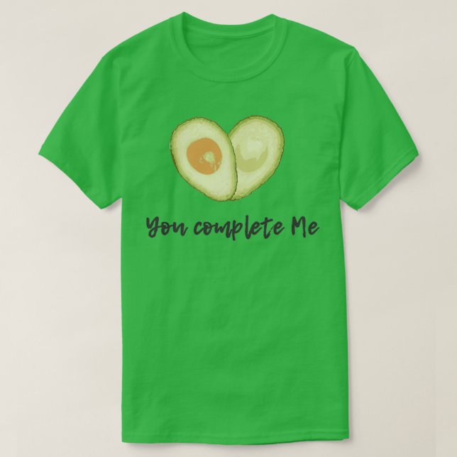 Camiseta Cuota completa mequot Cortar aguacate abierto Love (Diseño del anverso)