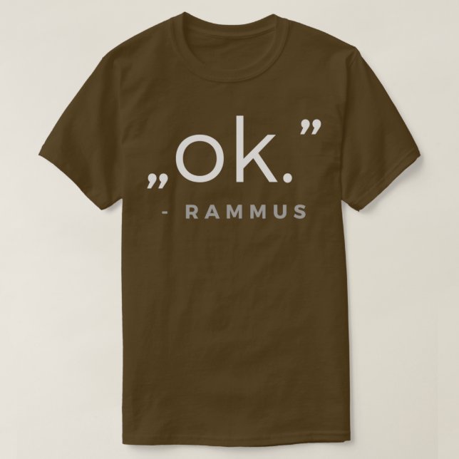 Camiseta cuota de ok Rammus (Diseño del anverso)