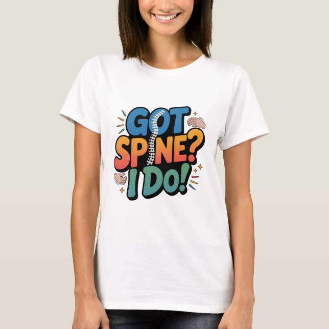 Camiseta Cuota de salud de la columna vertebral de Quiroprá (Anverso)
