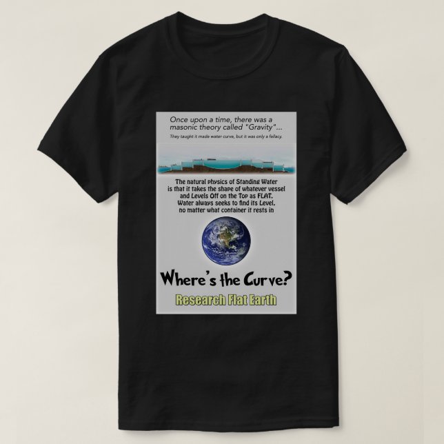 Camiseta Cuota plana de la TierraWherex27s the Curvequot (Diseño del anverso)