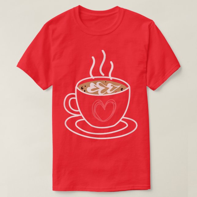 Camiseta Cup of Coffee Caffeine Coffee Bean Coffee Lover Ad (Diseño del anverso)