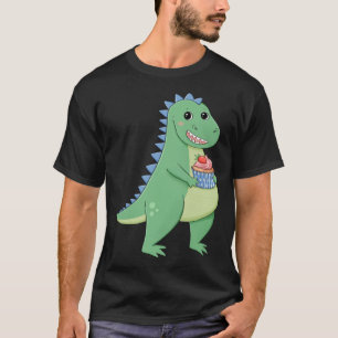 Camiseta Cupakes T-Rex Dinosaur Baker Pastry Chef Dino Love