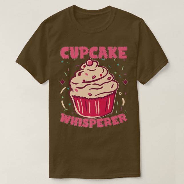 Camiseta Cupakes Whisperer Baking Baker Cupcake Maker Butt (Diseño del anverso)