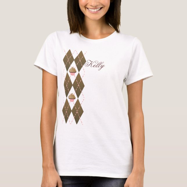 Camiseta Cupcake Argyle (Anverso)