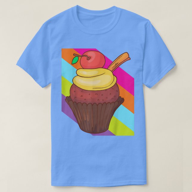 Camiseta Cupcake Bake Bakery Baker Cake Food Delicious Swee (Diseño del anverso)