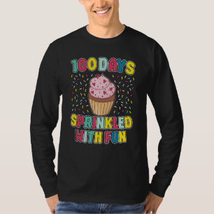 Camiseta Cupcake de 100 días rociado con diversión 100º día
