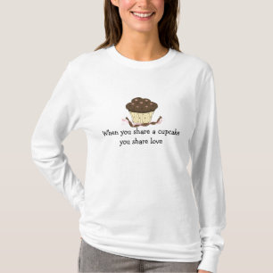 Camiseta Cupcake De Chocolate Con Mensaje