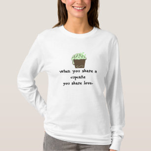 Camiseta Cupcake de Chocolate con Menta con Mensaje