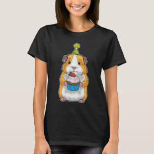 Camiseta Cupcake de cumpleaños de cobaya