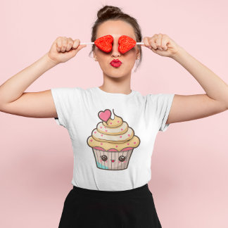 Camiseta Cupcake kawaii