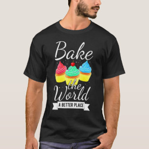 Camiseta Cupcakes Baker Fiesta de cumpleaños Baking Cute Te