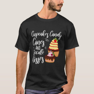 Camiseta Cupcakes Cañones de golosinas y Navidades de Doodl