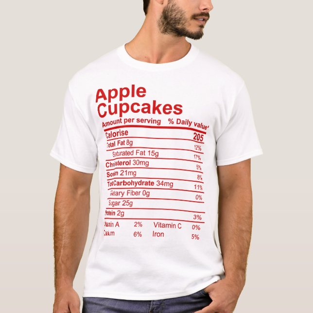 Camiseta Cupcakes de Apple (Anverso)