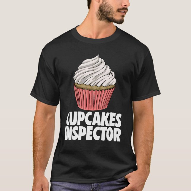 Camiseta Cupcakes Inspector  Women Baking Muffins Love 1 (Anverso)