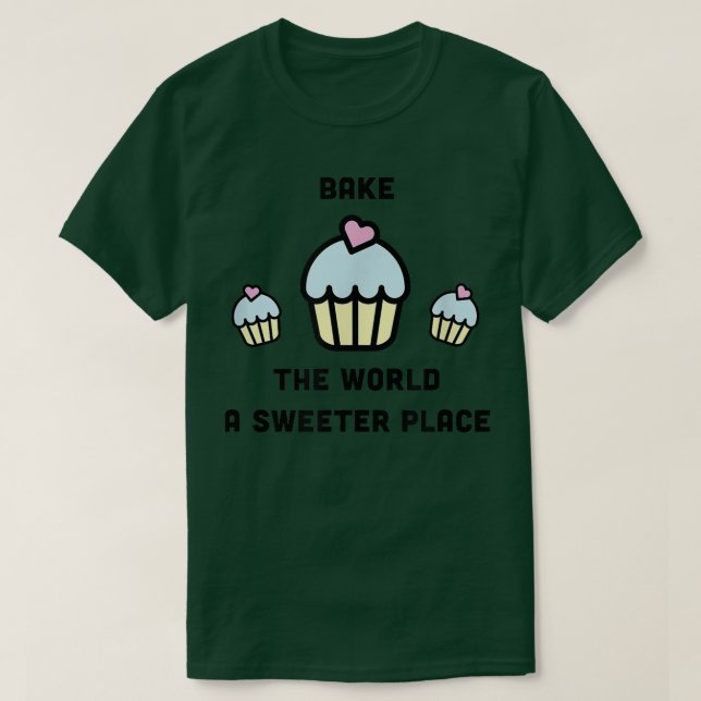 Camiseta Cupcakes Muffins Cute Baking Bake Pastry Chef Funn (Diseño del anverso)