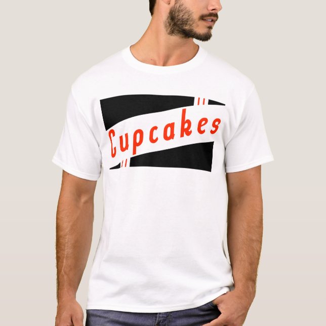 Camiseta cupcakes retro (Anverso)