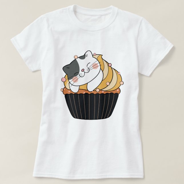 Camiseta Cupcat (Diseño del anverso)