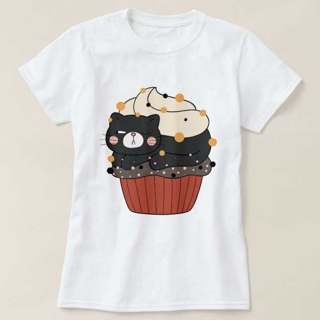Camiseta Cupcat (Diseño del anverso)