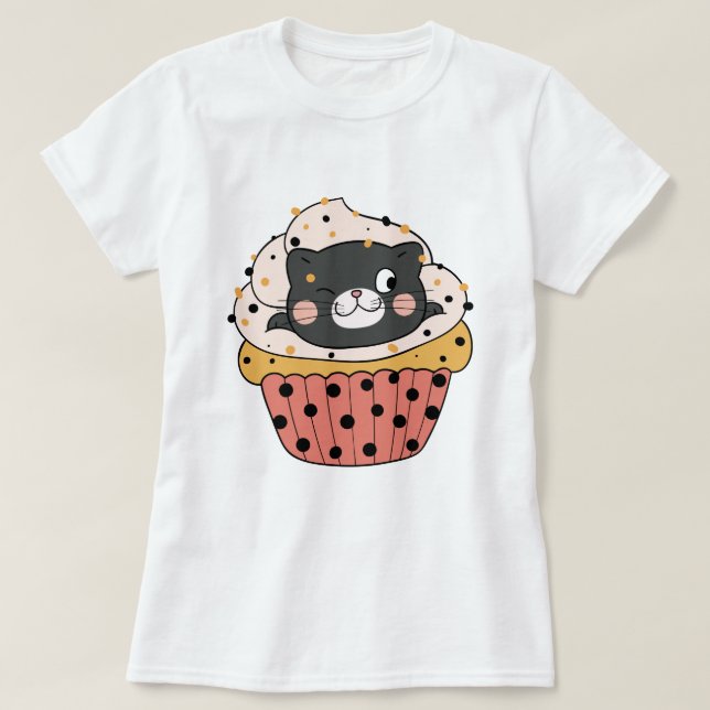 Camiseta Cupcat (Diseño del anverso)