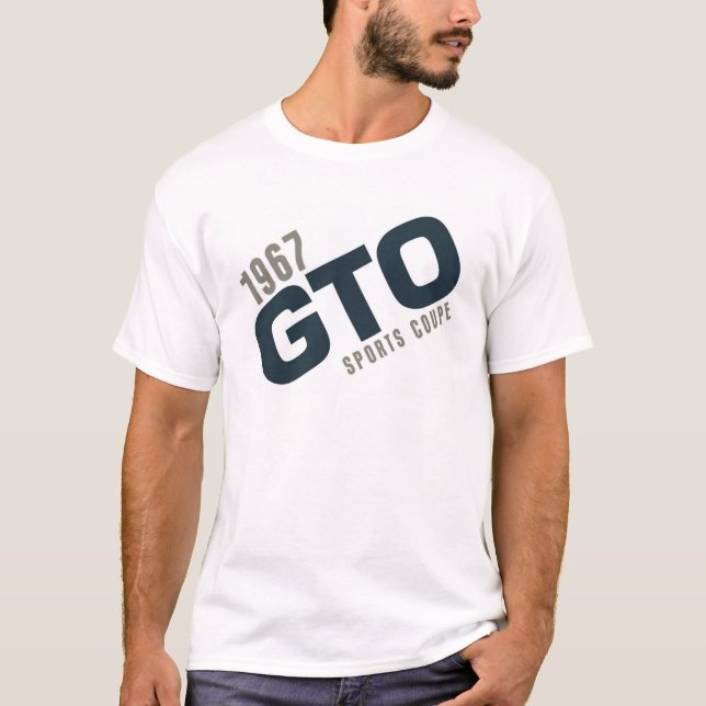 Camiseta Cupé de 1967 deportes de GTO - turquesa del marino (Anverso)