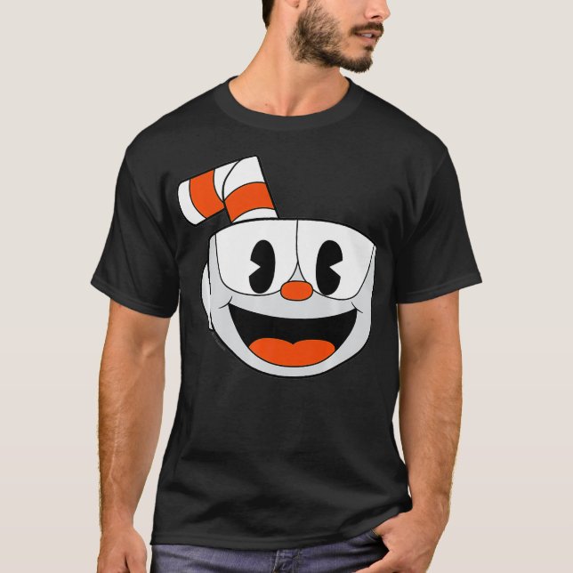 Camiseta Cuphead Big Sonrisa Face Video Game Premium (Anverso)
