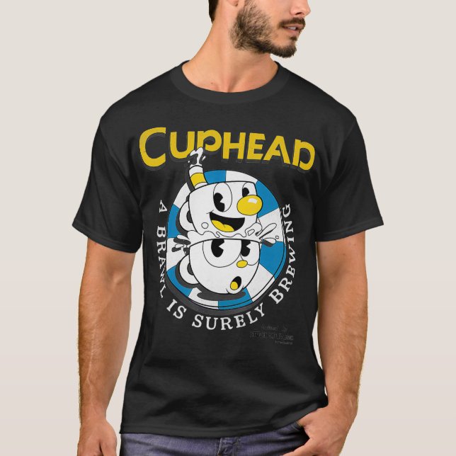 Camiseta Cuphead Mugman Poker Chip Brewl (Anverso)