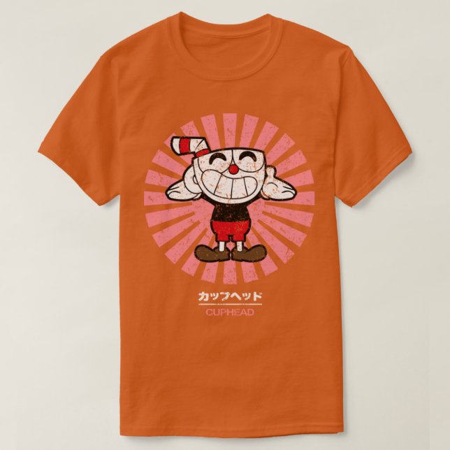Camiseta Cuphead Retro Vintage (Diseño del anverso)