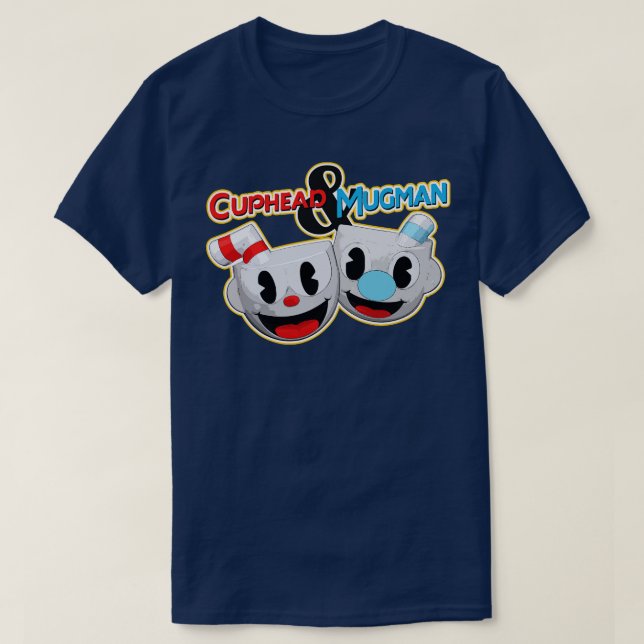Camiseta Cuphead y Mugman (Diseño del anverso)