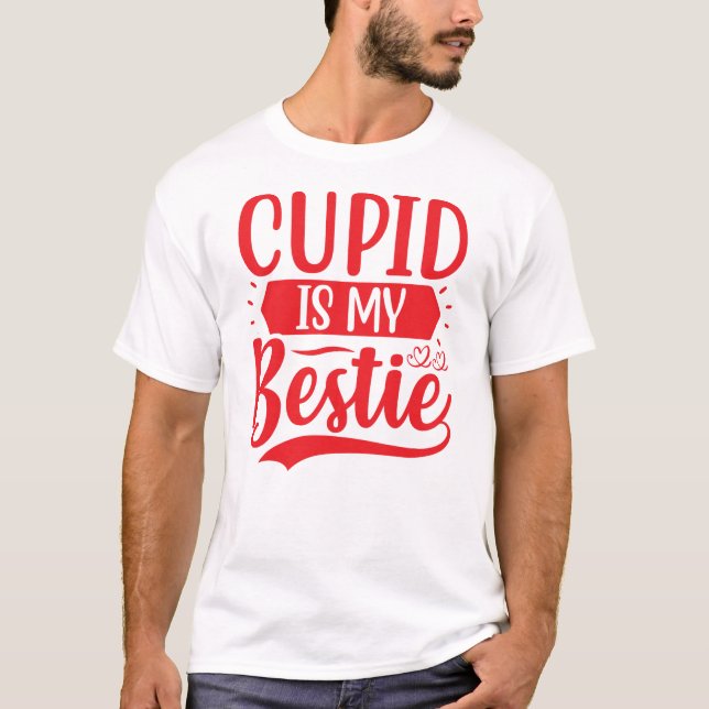 Camiseta Cupid es My Bestie (Anverso)