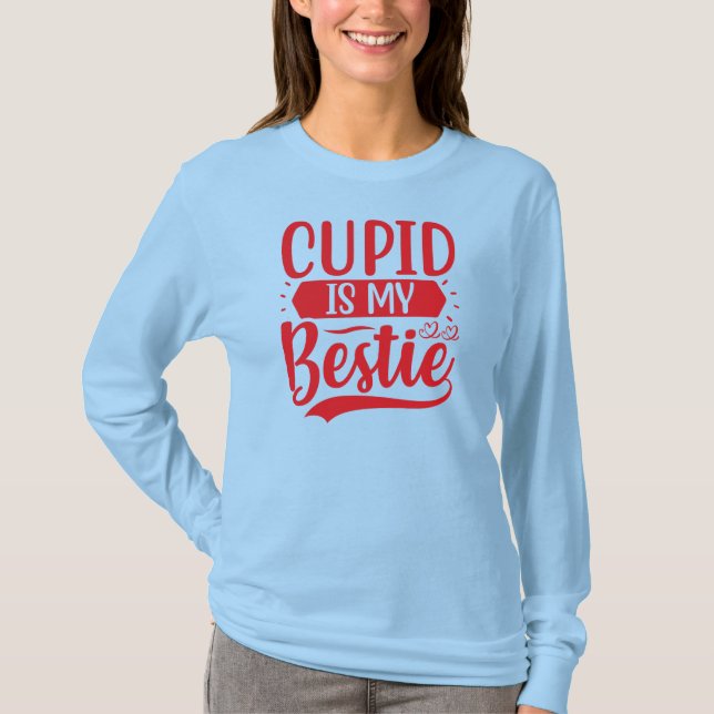 Camiseta Cupid es My Bestie (Anverso)