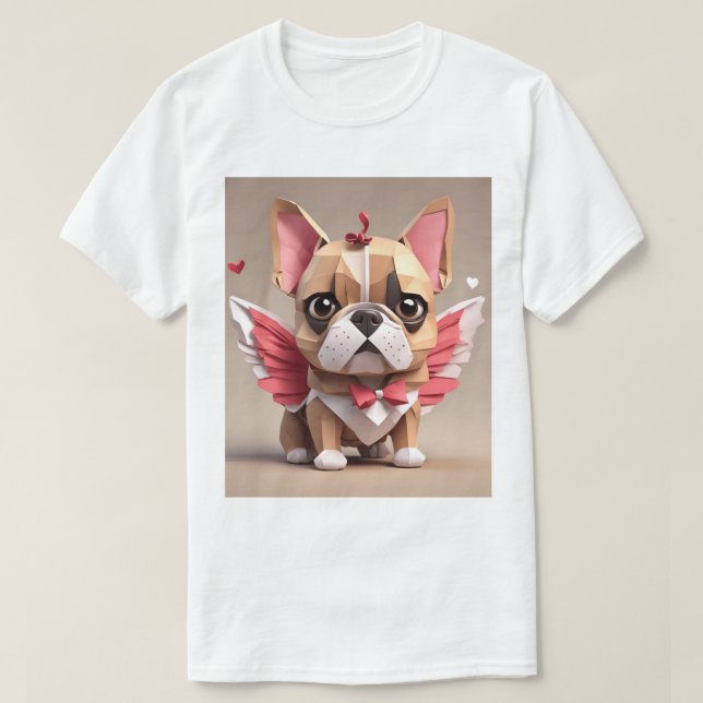 Camiseta Cupid Frenchie (Diseño del anverso)