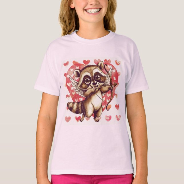 Camiseta Cupid Raccoon (Anverso)