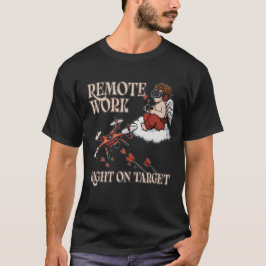 Camiseta Cupid Remote Work, Valentine’s Day