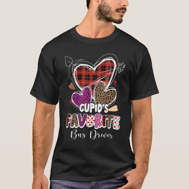 Camiseta Cupid S Conductor De Autobús Escolar Favorito Red  (Anverso)
