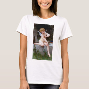 Camiseta Cupido con mariposa, Bouguereau