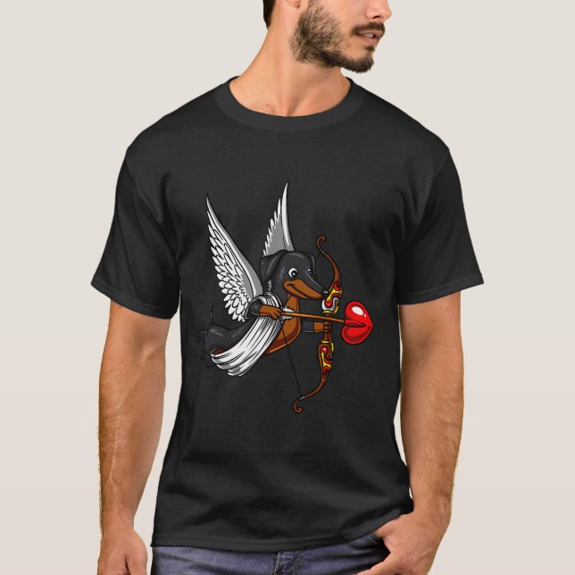 Camiseta Cúpido Dachshund (Anverso)