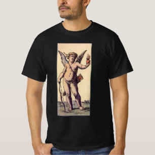 Camiseta Cúpido de San Valentín con Ojos Vendados, Antigua 