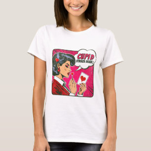 Camiseta Cupido Golpea de Nuevo - Día de San Valentín