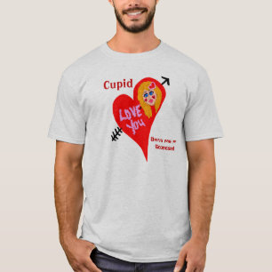 Camiseta Cupido Tráigame A Mi Diosa Valentine Humor