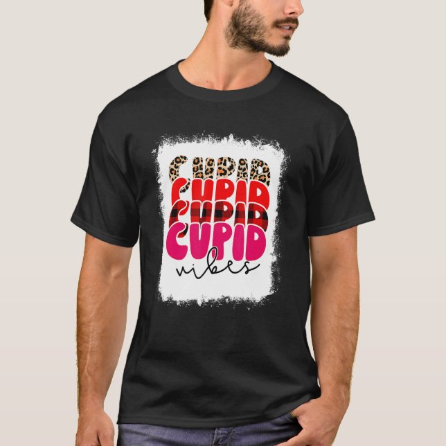 Camiseta Cupido y blanqueado, feliz Día de San Valentín 202 (Anverso)
