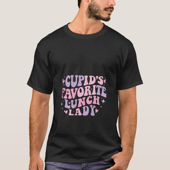 Camiseta Cupidos Lanza favorita Día de San Valentín Groovy  (Anverso)