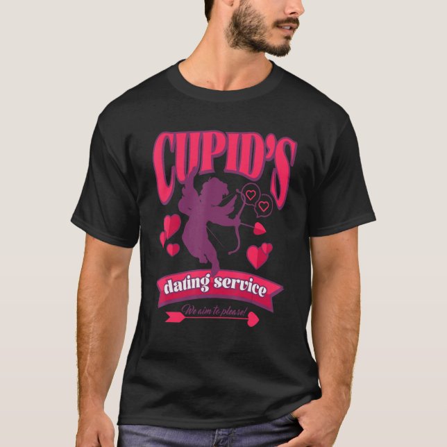 Camiseta Cupid's Dating Service Heartbreaker vintage Valent (Anverso)