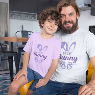 Camiseta Cuple Purple Easter Daddy Conejo Orezas de Conejo