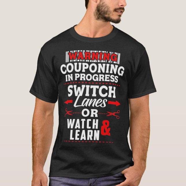 Camiseta Cupón en progreso Regalo de compras de cupones (Anverso)