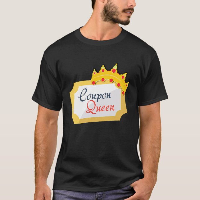 Camiseta Cupón Queen Shopping Extreme Couponing Couponer B (Anverso)