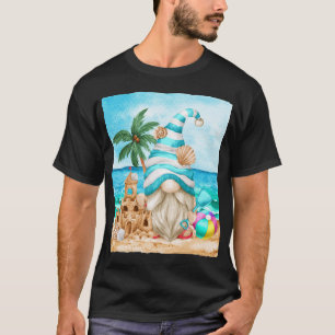 Camiseta Cúpula De Verano En El Mar Con Castillo De Arena P