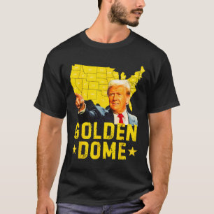 Camiseta Cúpula Dorada Trump Gran Mapa Americano Patriótico