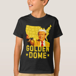 Camiseta Cúpula Dorada Trump Gran Mapa Patriótico Americano